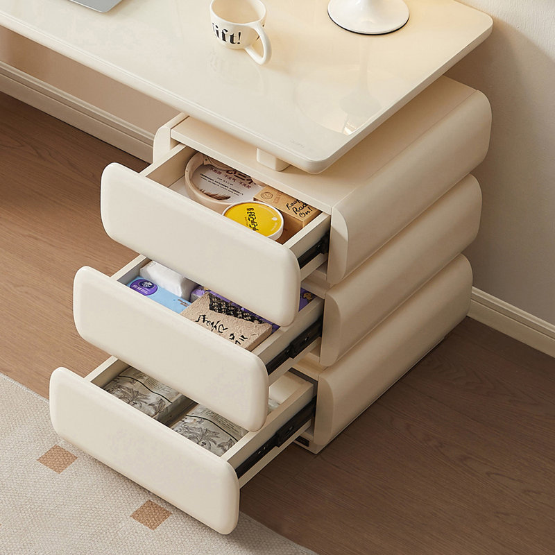 Creamy Style Elegant And Durable Writing Desk