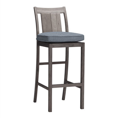Croquet 24.5" Patio Bar Stool with Cushion