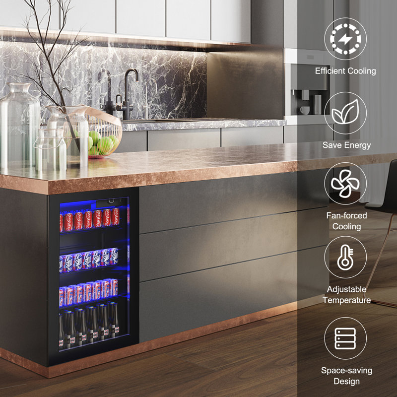 FORCLOVER 3,2 pieds cubes cu. Mini réfrigérateur autoportant
