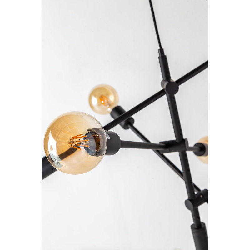 Deveraux 6 - Light Black Geometric Pendant