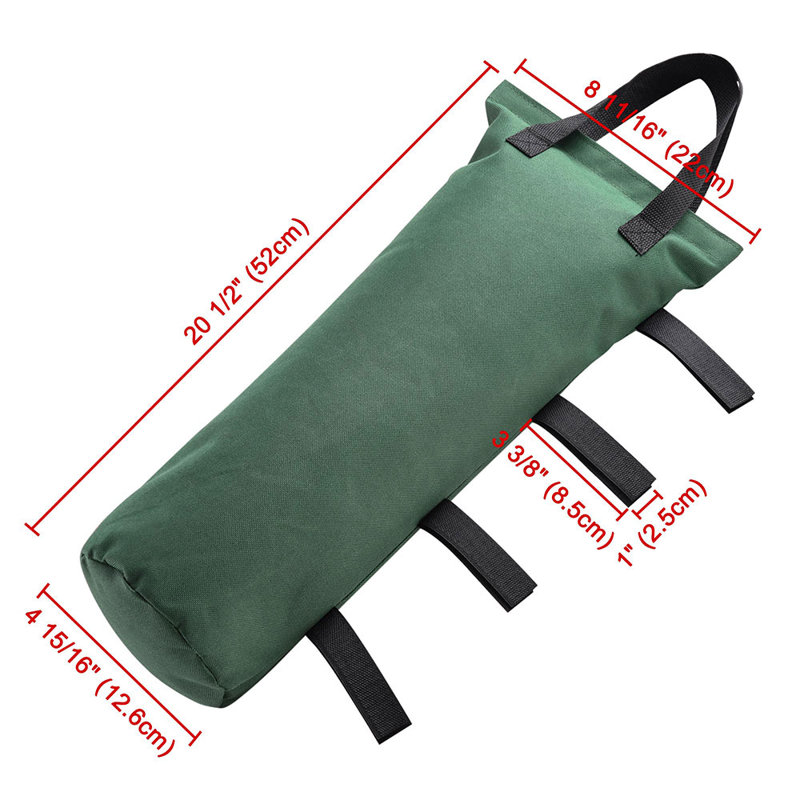 07SBG_wfv Sac de sable en tissu, Vert