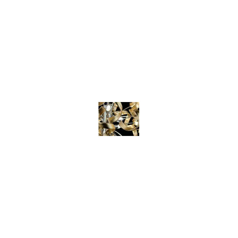Astro Metal Novelty Lamp, Gold Leaf, Chrome