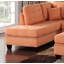 Canapé et méridienne de 104 po de large avec repose-pieds Castagne-716095237