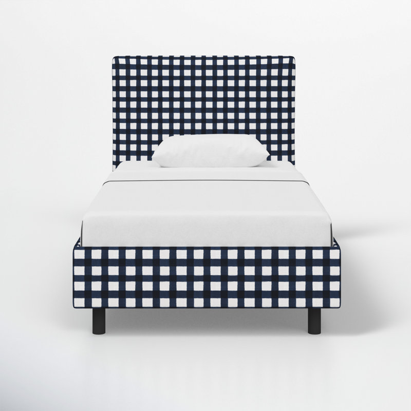 Sawyer Platform Bed, Full, Buffalo Gingham Blue