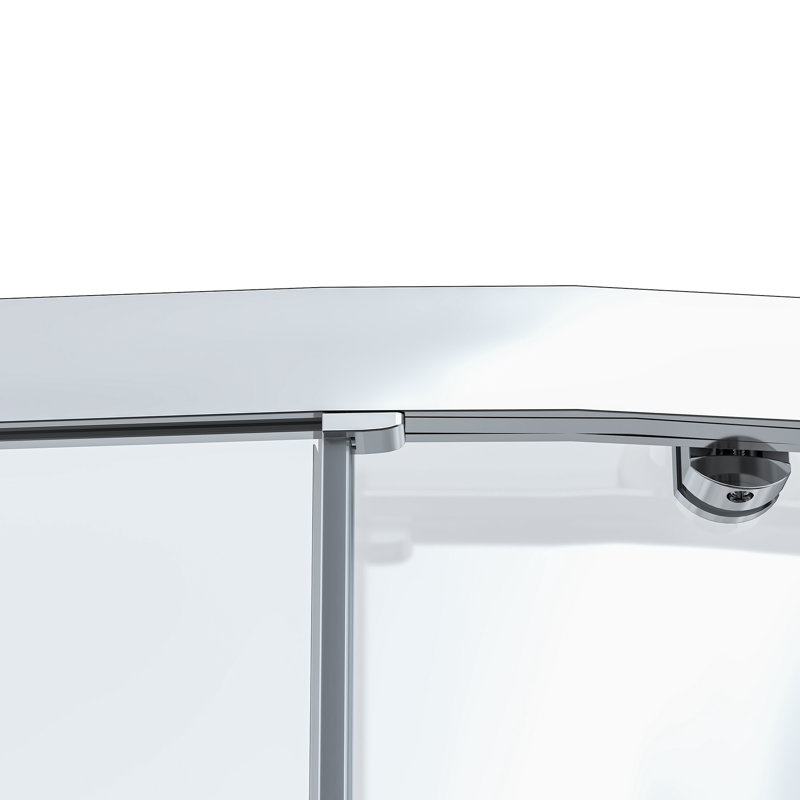 38 po Monaco X P 38 po P x 75 po Ensemble de douche chromé H, Chrome chrome