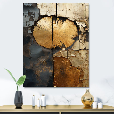Abstrait gracieux charme des bois IV - Art mural abstrait grand