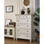 Commode décorative blanc crème