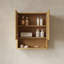 Armoire de salle de bain murale à rayures avec 2 portes-1154020607