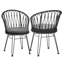 TAVON CHAIR, 2PCS avec 2 coussins, gris