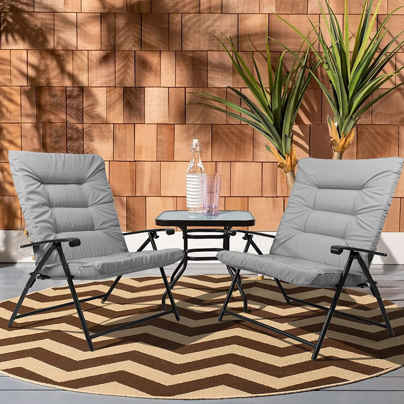 Shoshana Folding Zero Gravity Chair, Gray