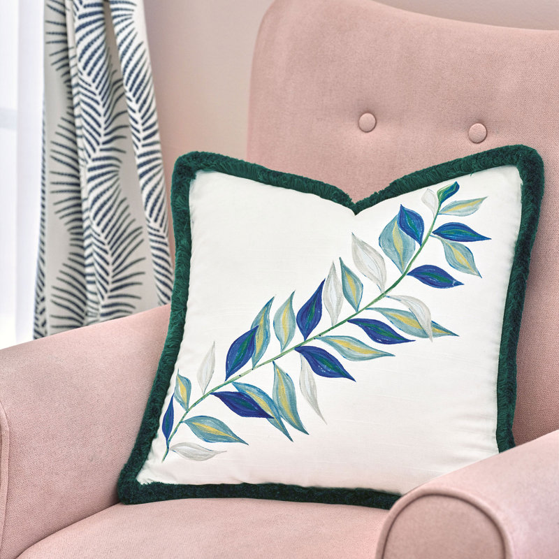 Boca Raton Floral Square Pillow Cover & Insert