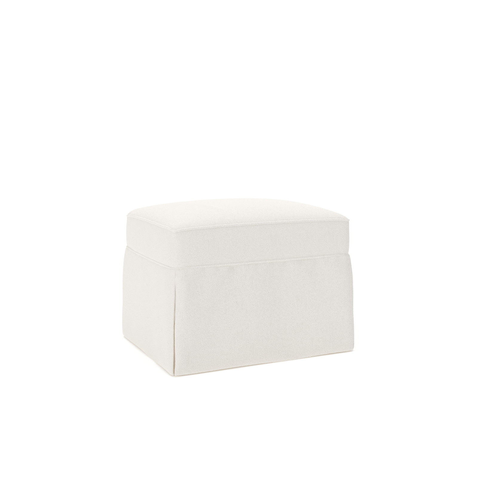 Amari 33" Ottoman, Apollo Alpaca Boucle