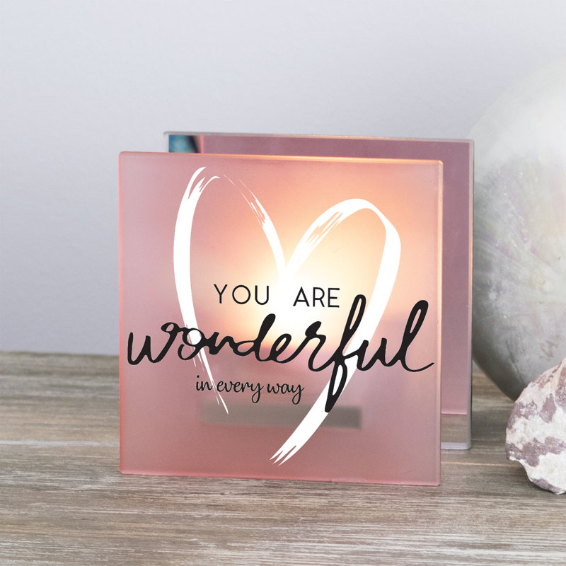 Photophore en verre de 4 po avec bougie inclus