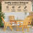  5 Piece Garden Dining Set Solid Wood Acacia