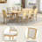 Keirsten 8 - Person Extendable Four Leg Base Dining Set-1710571855