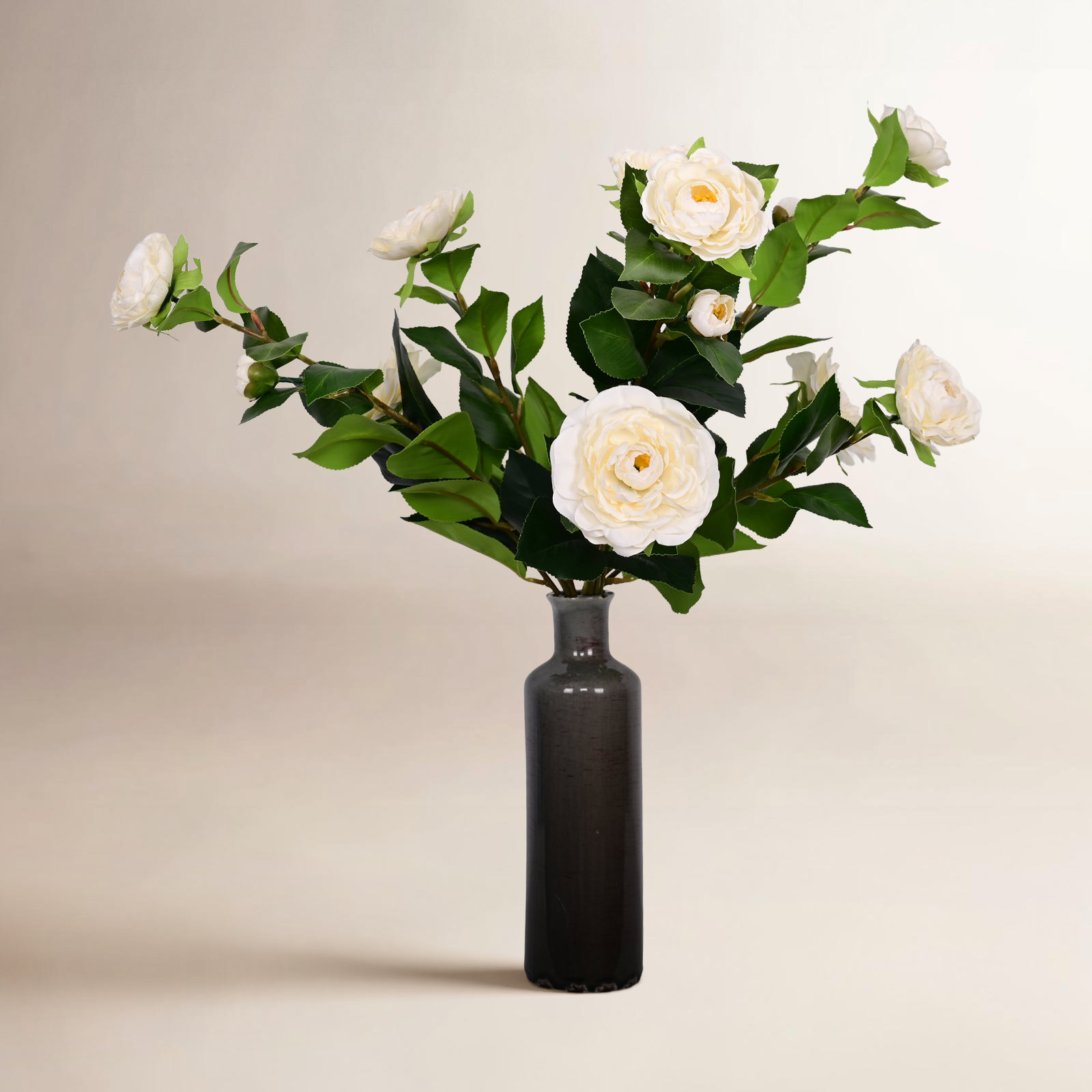 Tuomo Peony Floral Arrangement, Cream