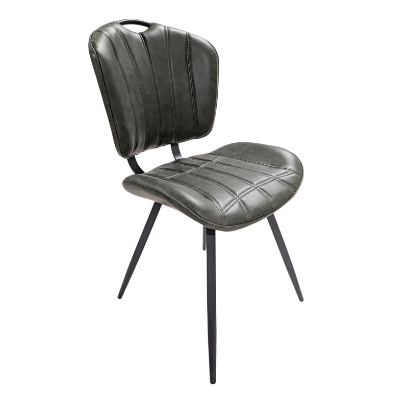 46cm H Upholstered Side Chair in Green