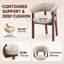 Belardo 48 cm H Fabric and Foam Padding Low Back Armchair-142399783-142399961