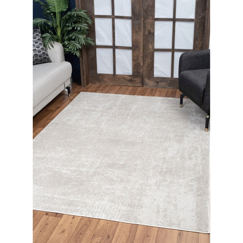 2 Ft. 7 In. Area Rug, Elegance Beige, Stain, For Daily Use, Soft And Stylish, Made In Turkey Beige, Texture, 100% Stain , Steam Room