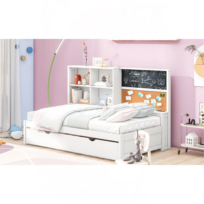 Twin Size Daybed With Storage Shelves