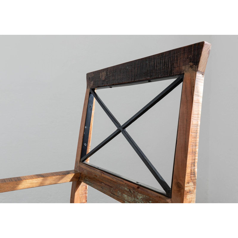 Nature Of Spirit 45cm H Solid Wood Cross Back Armchair