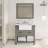 36" Single Solid Wood Bathroom Vanity Set with Countertops and Backsplash-82574419