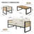 4-Piece Patio Conversation Set with Weather-Resistant Polyester Cushions for Backyard, Deck & Poolside Relaxation-1196227913