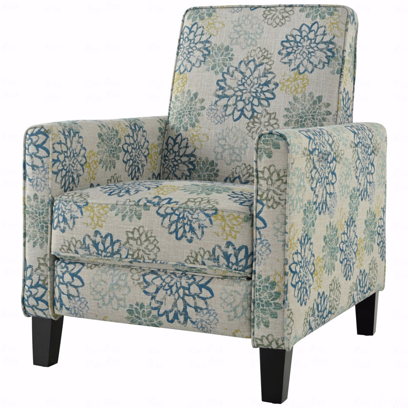 Fauteuil inclinable 27,5 po avec dossier inclinable et fauteuil inclinable avec pieds en hêtre massif