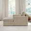 Chaise longue rembourrée en chenille de 32 po de largeur avec accoudoirs et coussins - droite-1369615869