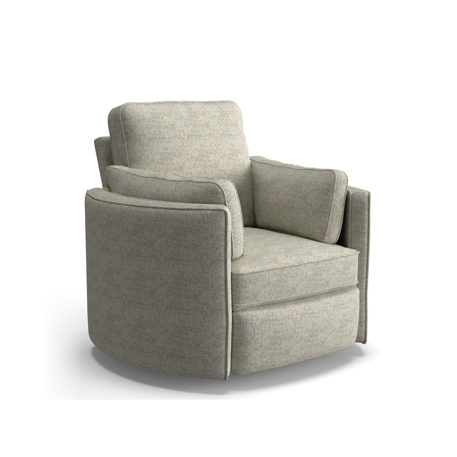 Vedika 41" Swivel Recliner, Malibu Parchment Performance Chenille, Manual