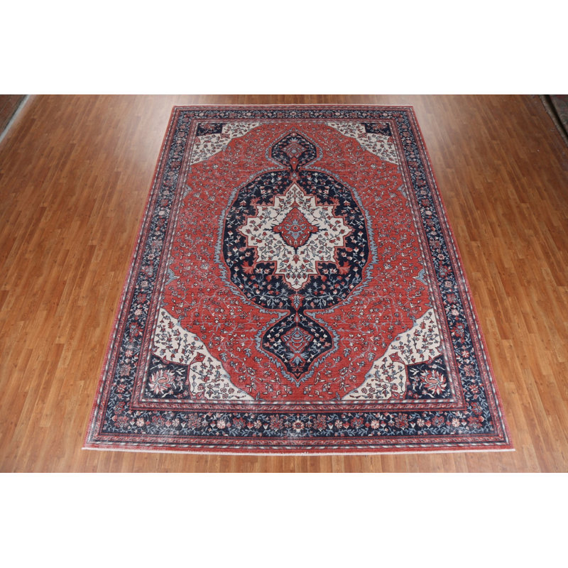 Tapis oriental Sarouk Farahan noué à la main 10 x 13