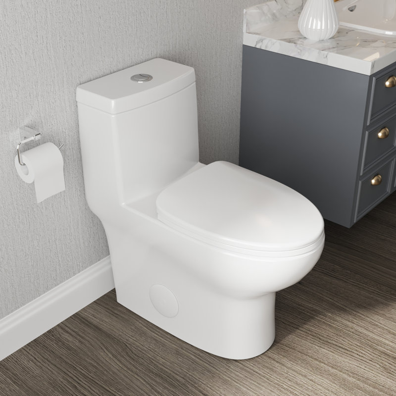 Toilette de salle de bain Ally, 12, Noir