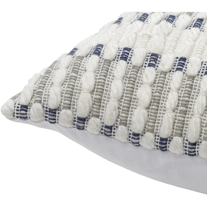Rotterdam Geometric Reversible Throw Pillow, 18"H x 18"W, Polyester