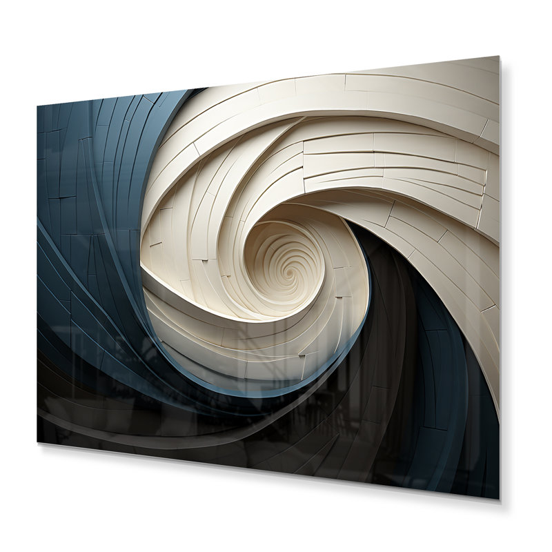 Décoration murale géométrique en spirale géométrique I, H 30 po x l 40 po
