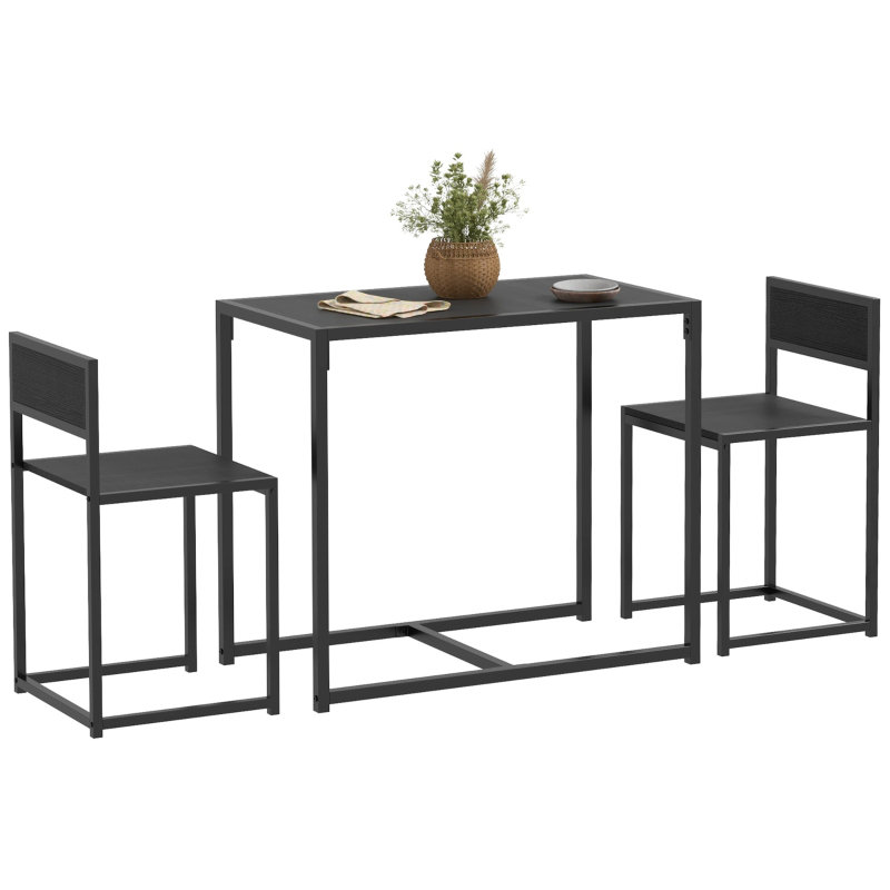 Dining Set, Black, Black