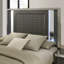 Ensemble de chambre à coucher 6 pièces Rivington (1 lit + 2 tables de chevet + 1 commode + 1 Dreser + 1 miroir)-1577170804