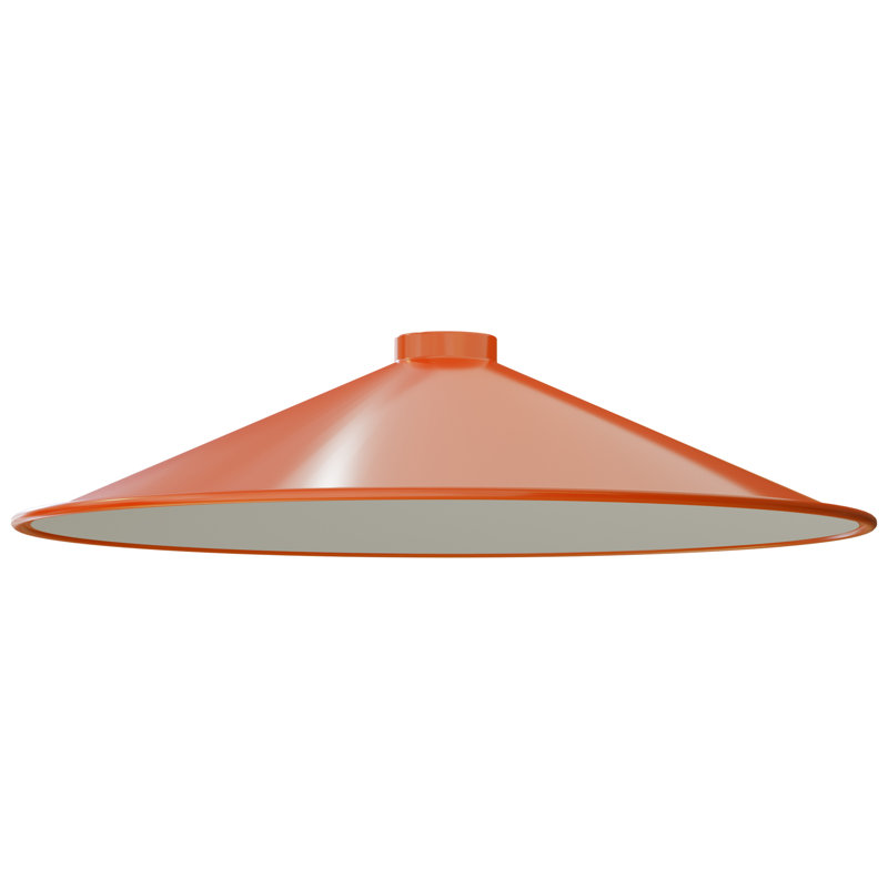 19.05cm H Metal Cone Lamp Shade ( Screw On ), Orange