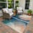 Machine Washable Indoor/Outdoor Lockway ACN2419 Abstract Rug-1206462691