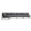 136'' Wide Outdoor Reversible Patio Sectional with Sunbrella Cushions-294383708