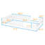 Lit simple en bois avec garde-corps-798327389