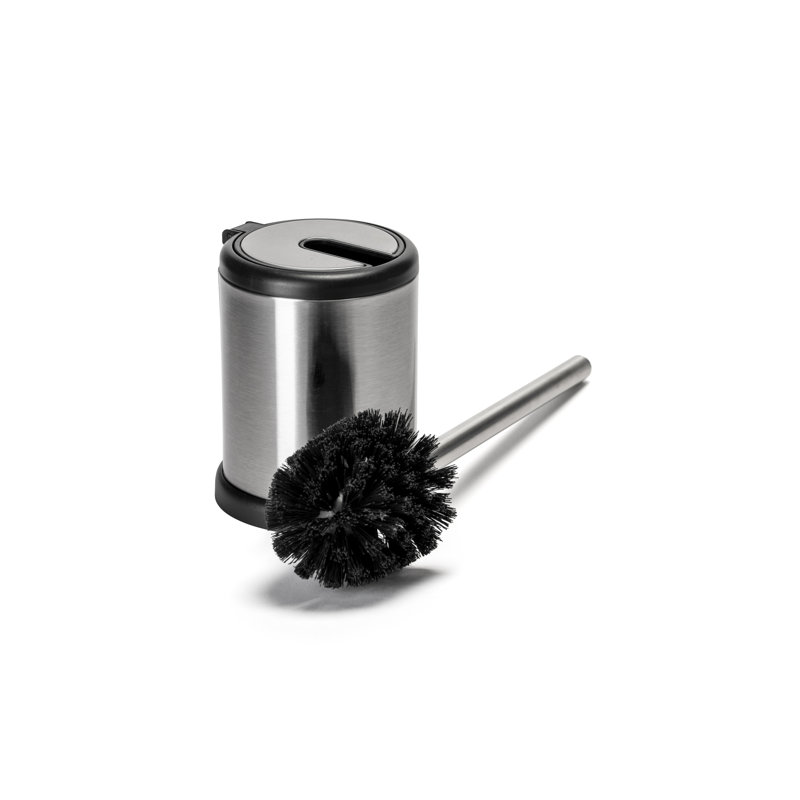 Auto Closing Free-Standing Toilet Brush and Holder