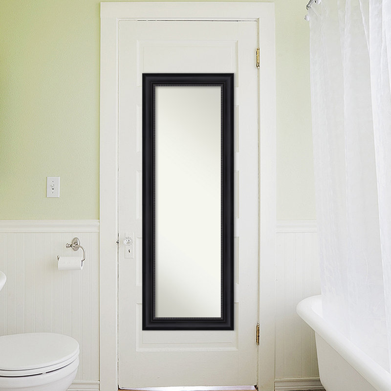 Miroir pleine grandeur Fentin, 52,88 po x 18,88 po, Noir satiné