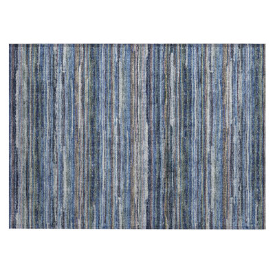 Machine Washable Indoor/Outdoor Chantille ACN2717 Striped Rug
