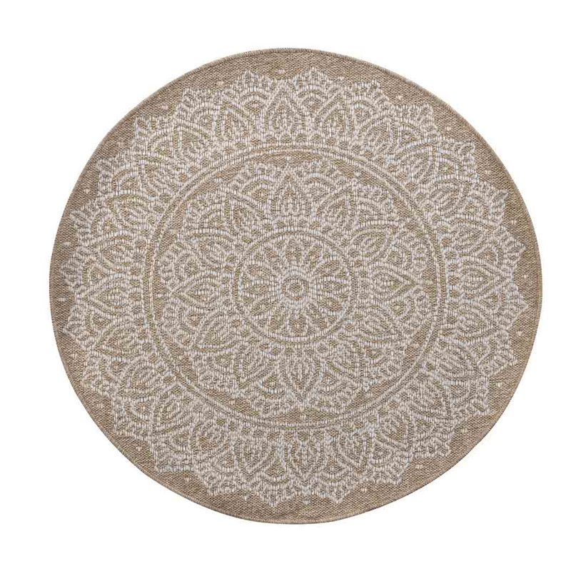Luyster Floral Kilim Indoor / Outdoor Area Rug, Round 120cm