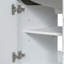 Ensemble de meuble-lavabo 36 po avec lavabo, une armoire et trois tiroirs, panneau en bois massif et panneau de fibres à densité moyenne, blanc-1299191582