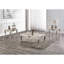 Table basse de style traditionnel avec pieds courbés et structure sculptée en bois massif finition champagne-851864455