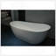 Baignoire de trempage autoportante à surface solide de 67 pouces blanc mat