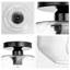 Luminaire encastré moderne 1 lumière 9 "noir avec abat-jour en verre transparent pour le salon, la salle à manger, l'entrée, le couloir