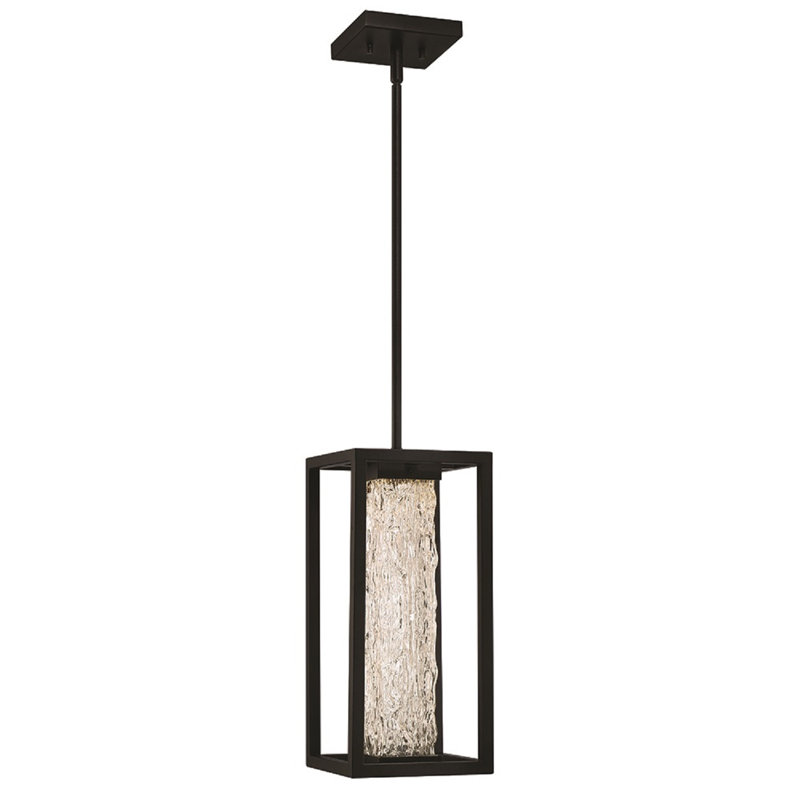 Luminaire suspendu d'extérieur à DEL ILYA, noir