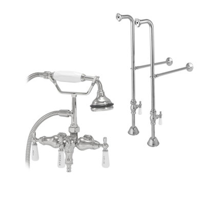 Floor Tub Spout with Diverter